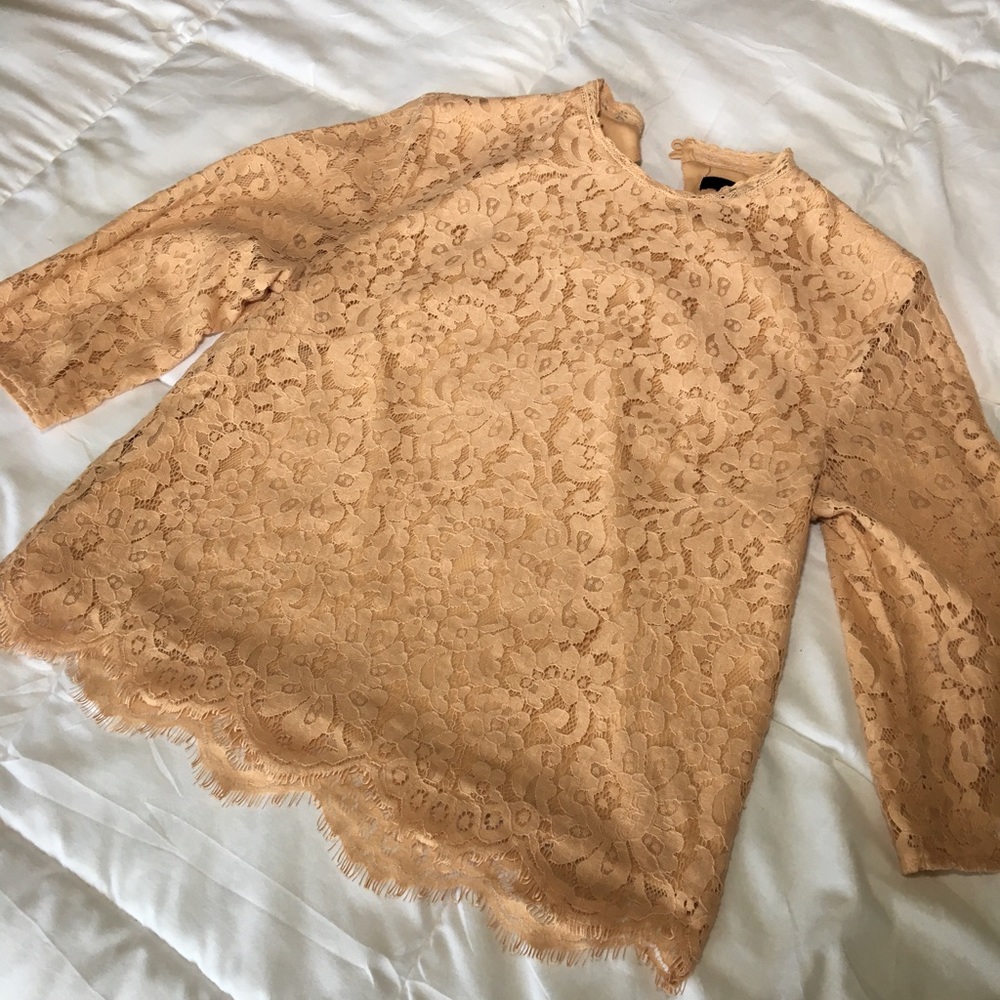 3/4 Sleeve Lace Top